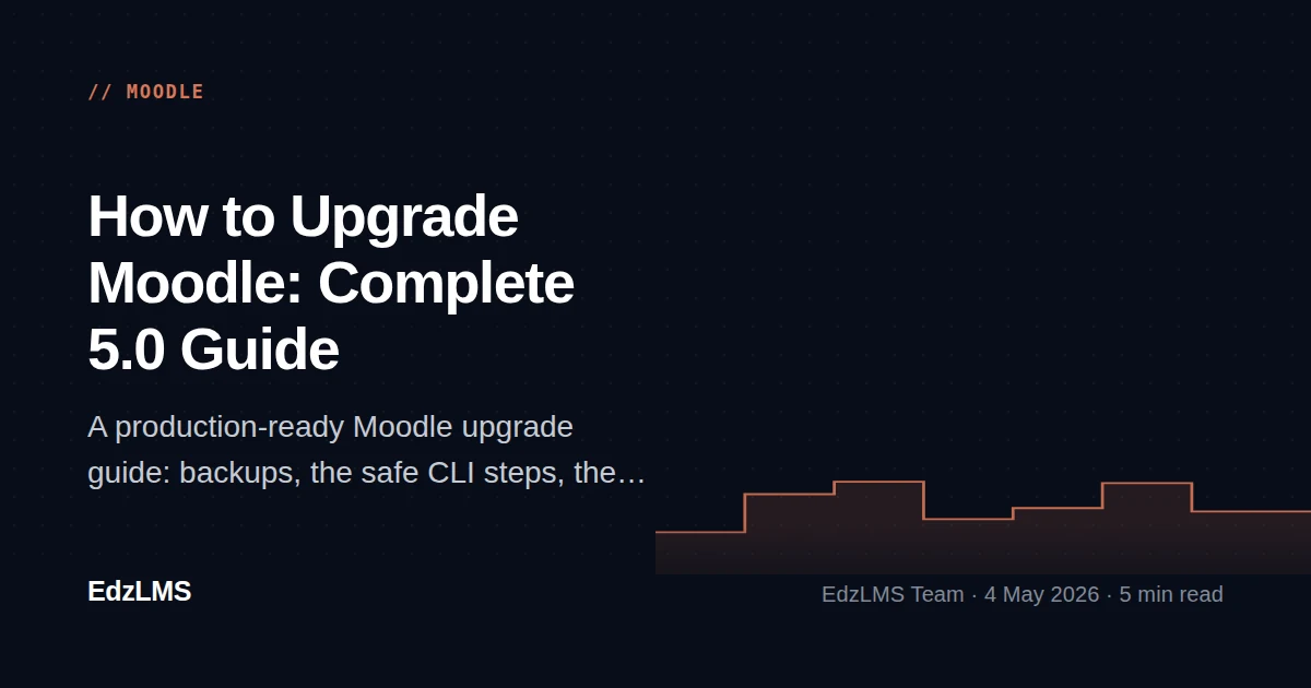 How to Upgrade Moodle: Complete 5.0 Step-by-Step Guide