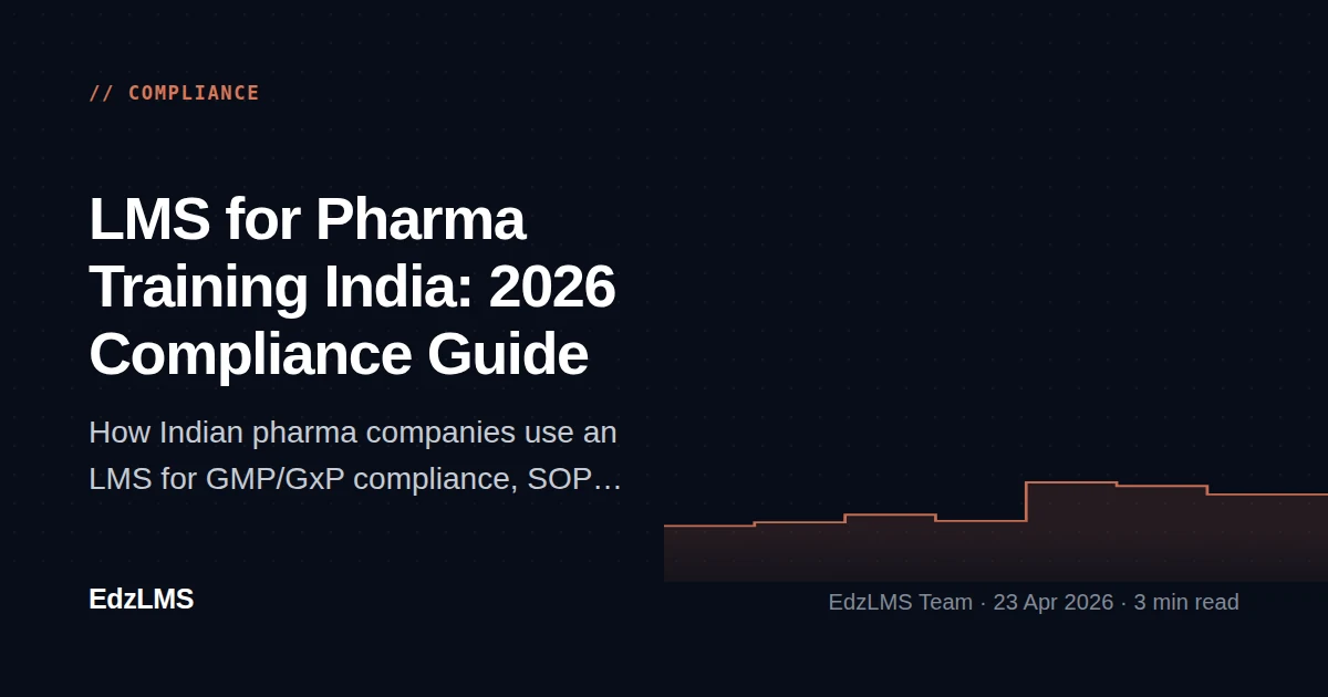 LMS for Pharma Training India: Compliance, Safety and eLearning Guide 2026